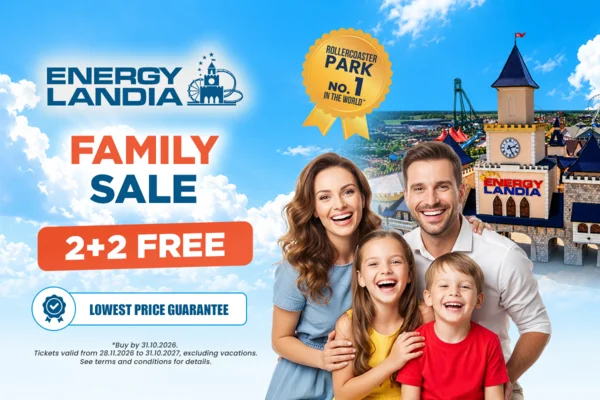 CSALÁDI AKCIÓ 2+2 INGYEN! - Energylandia a világ első számú vidámparkja