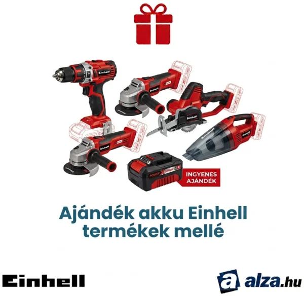 Einhell termékek mellé akku jár ajándékba