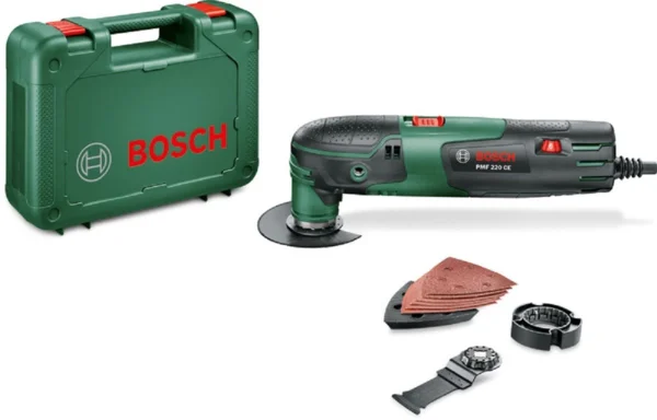 Bosch 0603102000 PMF 220 CE multifunkciós szerszám, vezetékes multivágó + ajándék készlet