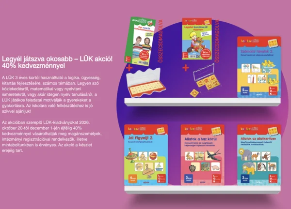 Legyél játszva okosabb - LÜK akció! 40% kedvezménnyel