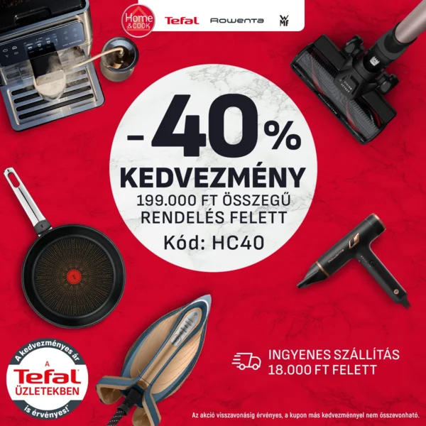 40% kedvezmény 199 ezer Ft feletti végösszegnél