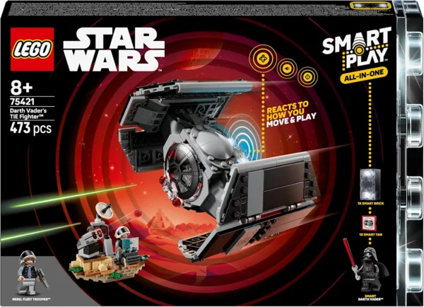 LEGO Star Wars Darth Vader TIE Fighter interaktív építőjáték, 586 db-os