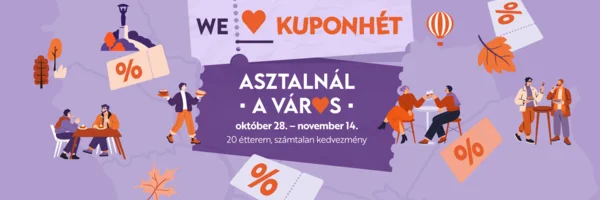Éttermi  Kuponhét Budapesten 2026 ősz