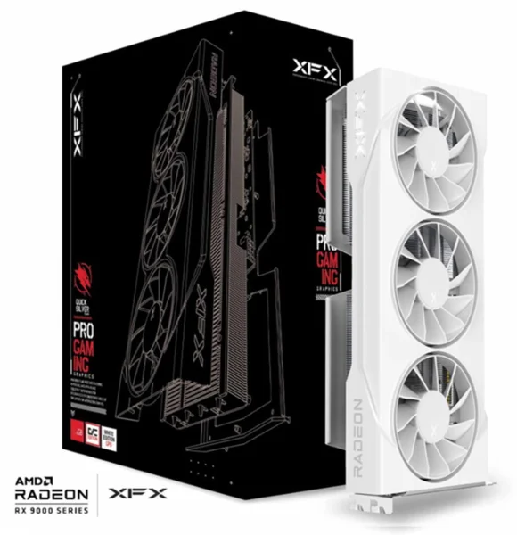 XFX Swift AMD Radeon RX 9060 XT OC White 16G Triple Fan videókártya