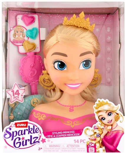 Zuru Sparkle Girlz Hercegnő fodrászfej