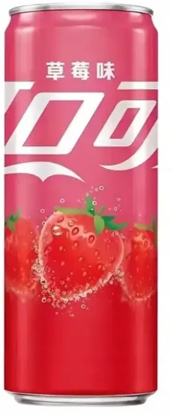 Coca Cola Strawberry - 330ml - Kínai - Limitált Kiadás - Szénsavas Üdítőital