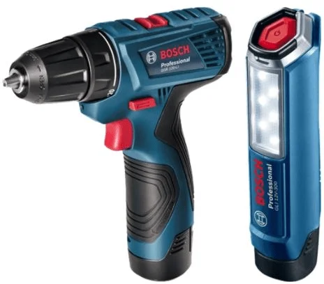 Bosch GSR 120-LI Akkus Fúrócsavarozó+Akkus lámpa 06019G8004