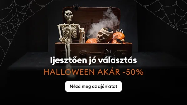 Akár 50% kedvezmény Halloween termékekre
