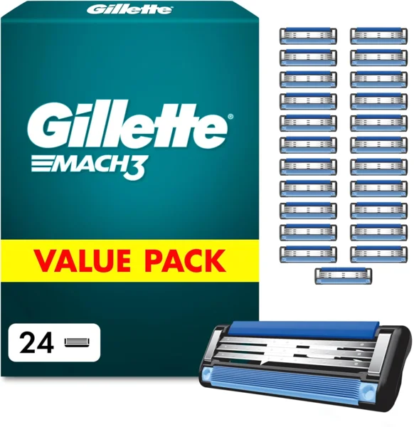 Gillette Mach3 férfi borotvabetét, 24 db