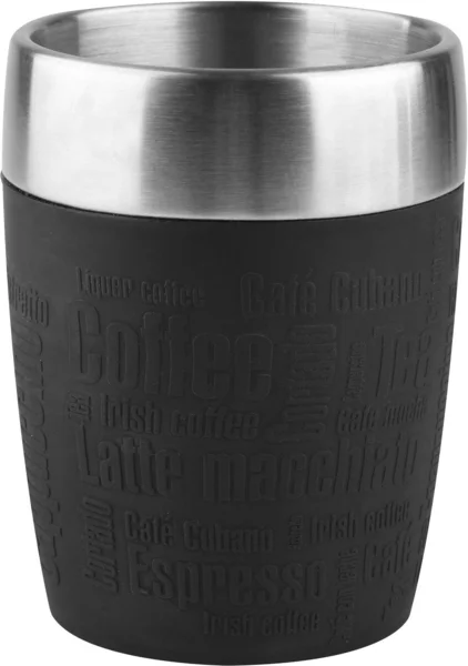 Tefal Utazó bögre 0,2 l TRAVEL CUP rozsdamentes/fekete K3081314 thermo bögre