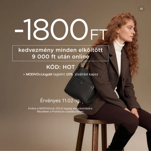 1800 Ft kedvezmény minden elköltött 9 ezer Ft után