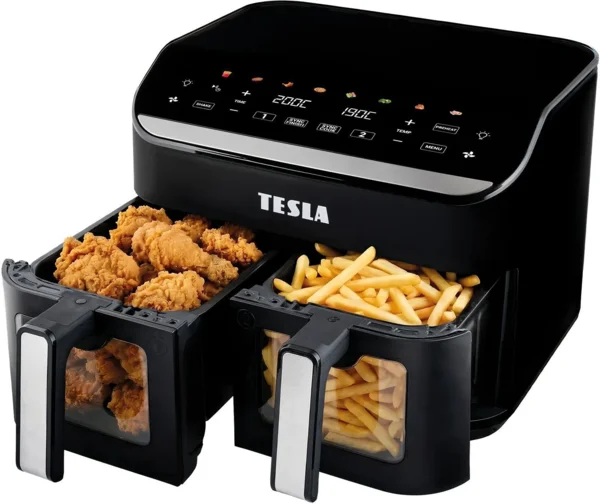 TESLA AirCook DualHeat QD464 XXL + 3 év kiterjesztett garancia airfryer